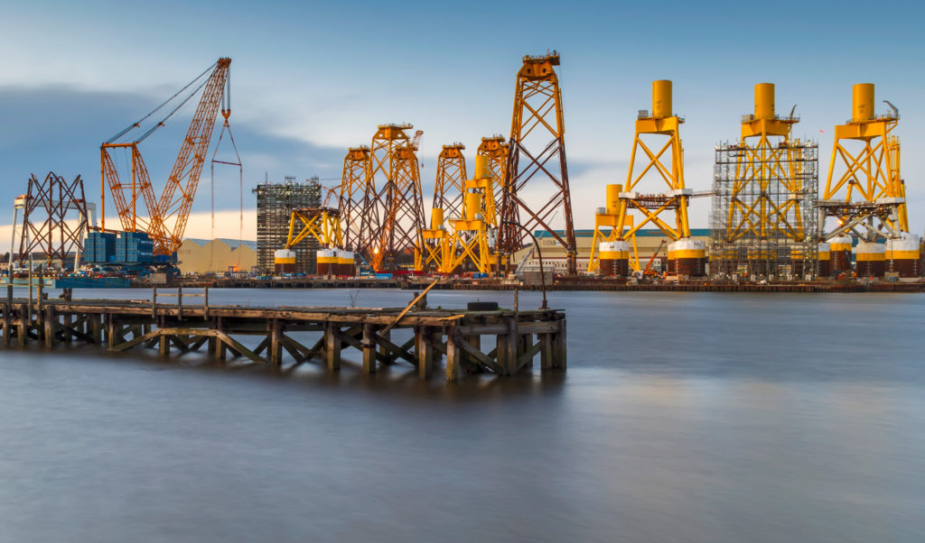 North East England cementing its place as a world-leading location for offshore wind operations -Image: Smulders Project, North Tyneside