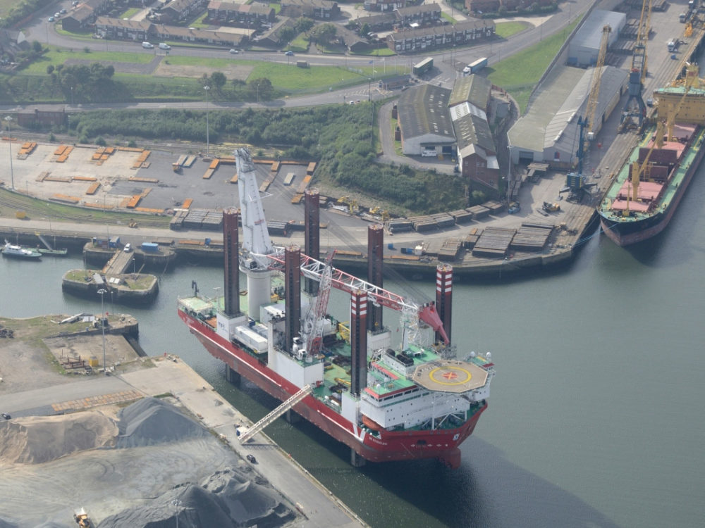 Port of Sunderland Jack Up Vessel - Energy Gateway North East England