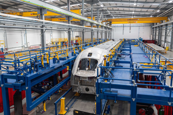 Hitachi Rail starts welding brand new British trains as investment in North East factory reaches £110m