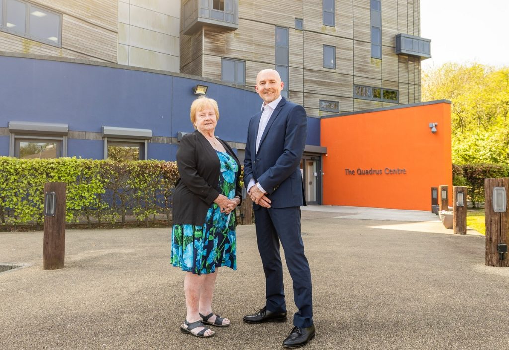 Ian Finch, Director of Business Development at Bardex, with Cllr Margaret Meling, South Tyneside Council. Image Source: Invest South Tyneside